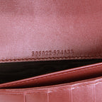Guccissima heart bow chain clutch