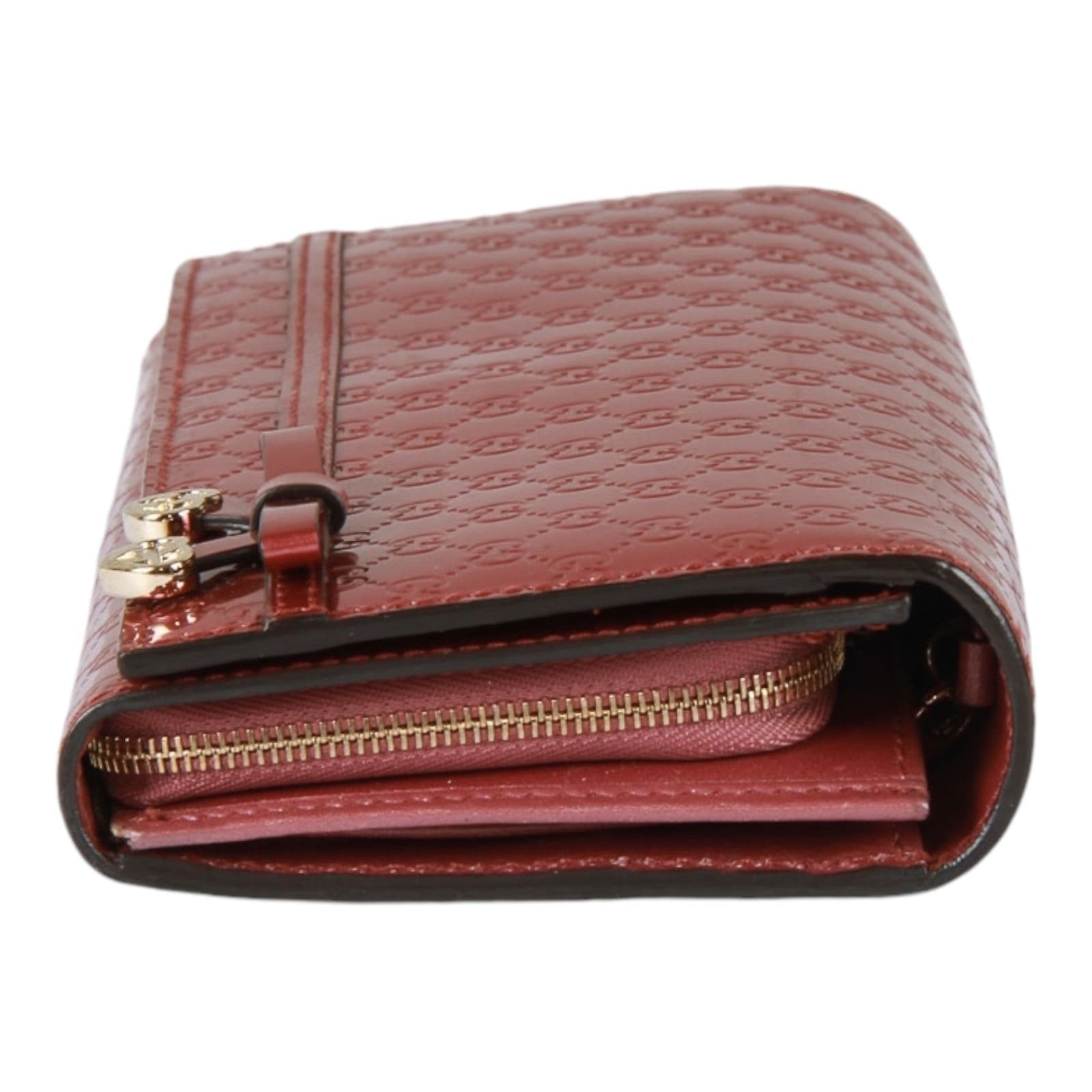 Gucci Guccissima heart bow chain clutch