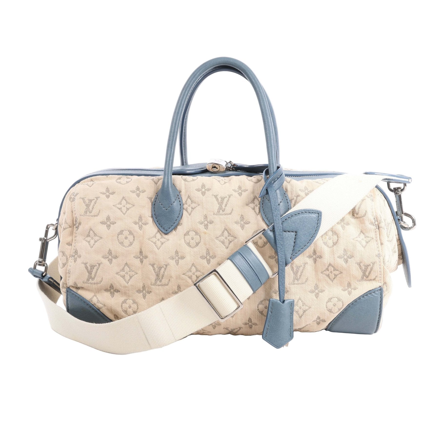Louis Vuitton Monogram Denim Speedy Round GM