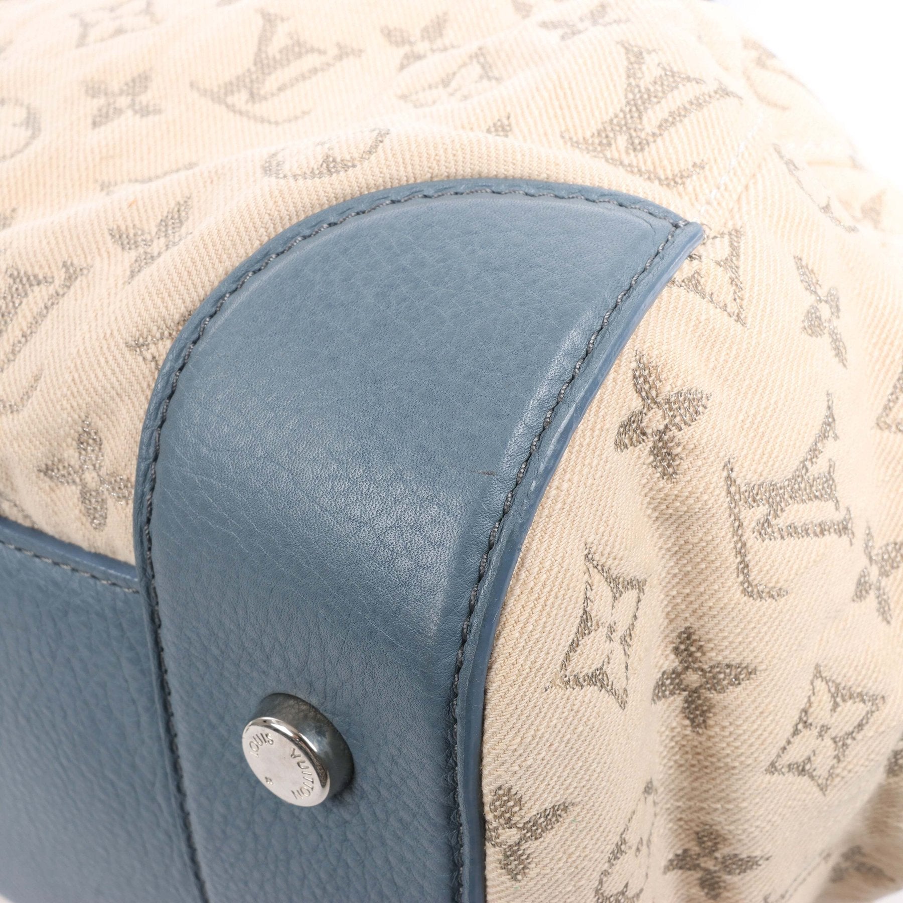 Louis Vuitton Monogram Denim Speedy Round GM