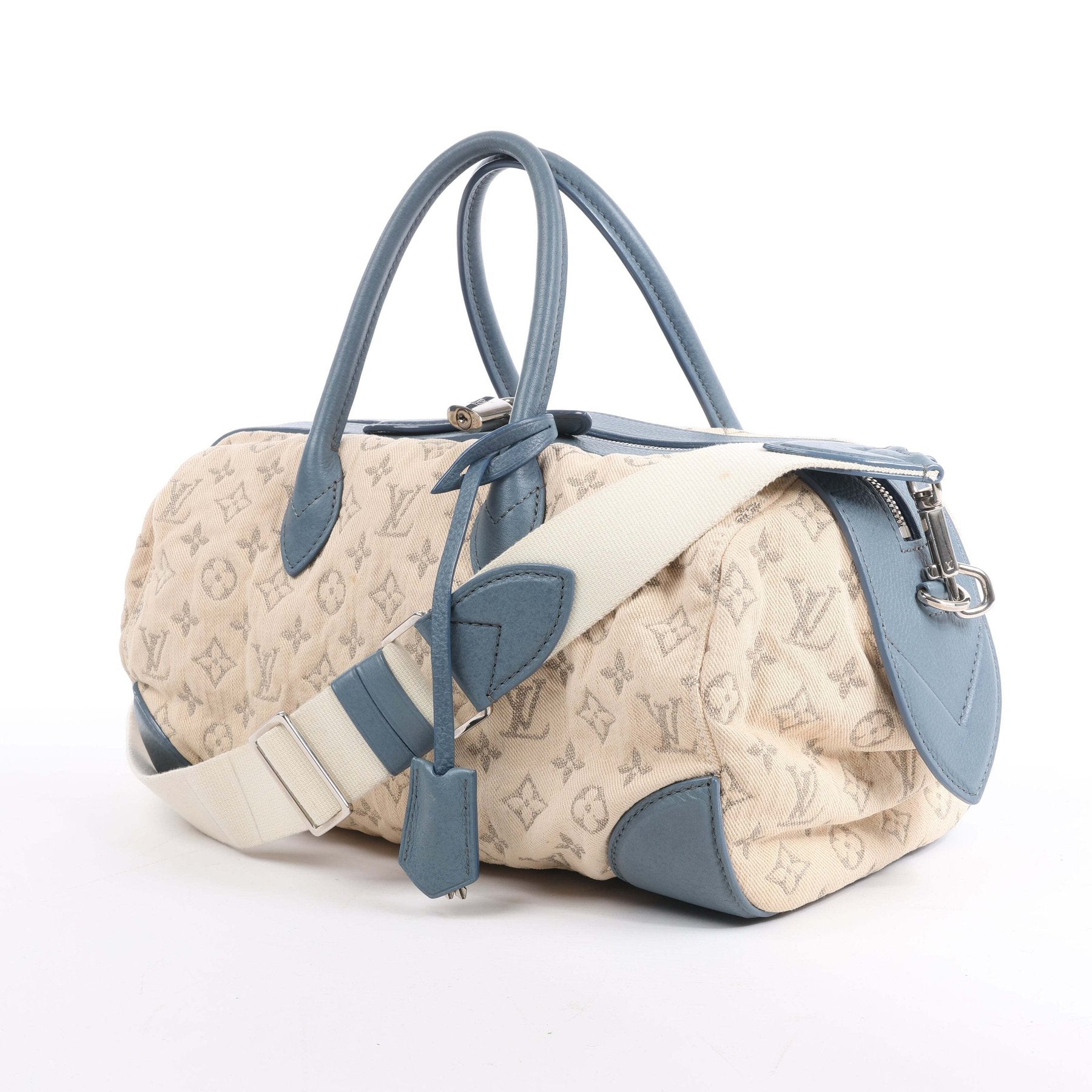 Louis Vuitton Monogram Denim Speedy Round GM